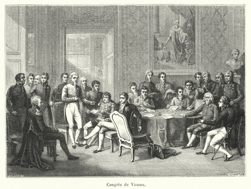 Wienerkongressen (gravering) av French School