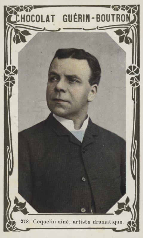 Coquelin aine , dramatisk kunstner (farget bilde) av French School