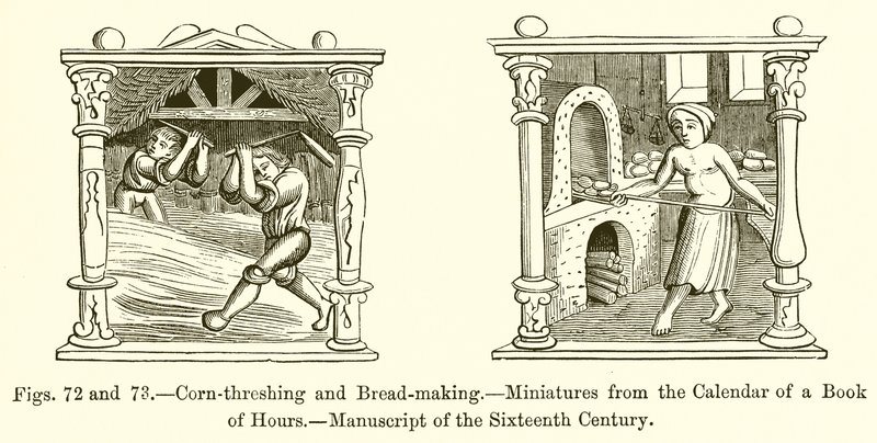 Mais-tresking og brødbaking av French School