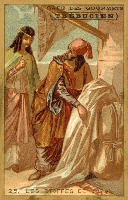 Bomullsstoffer (chromolitho) av French School