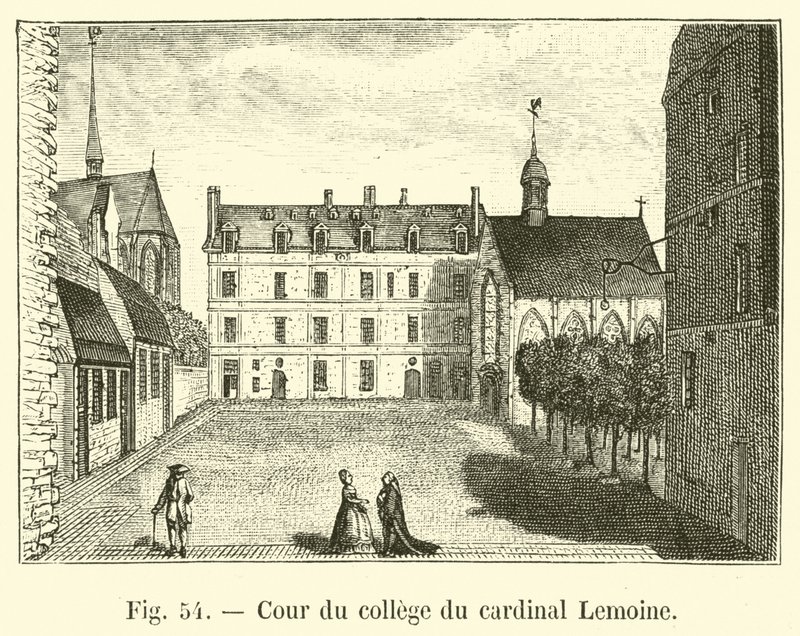 Court of College of Cardinal Lemoine av French School
