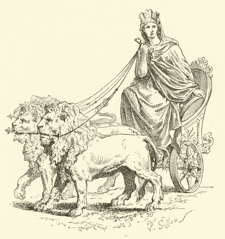 Cybele (gravering) av French School