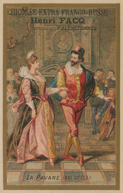 Dancing the Pavane, 1500-tallet av French School