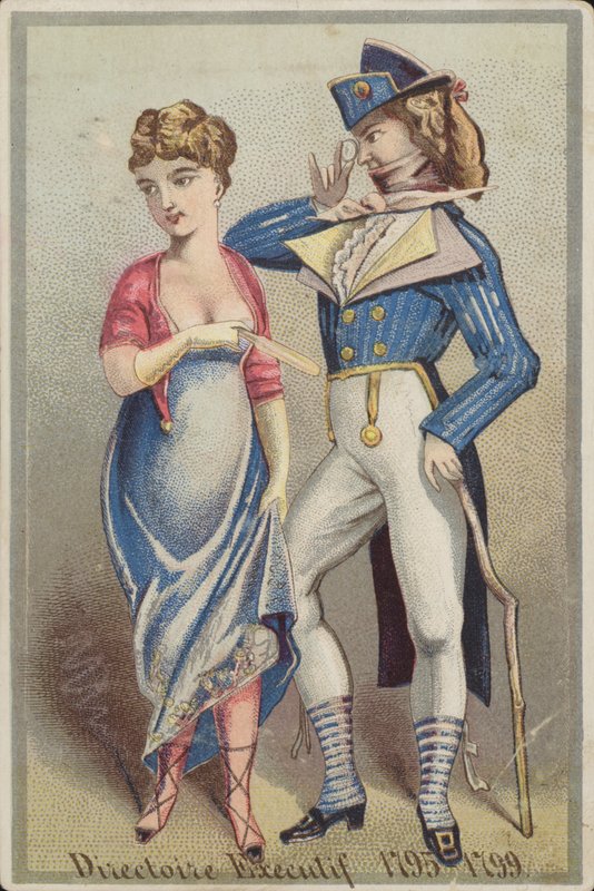 Dandy Gentleman Standing With Lady av French School