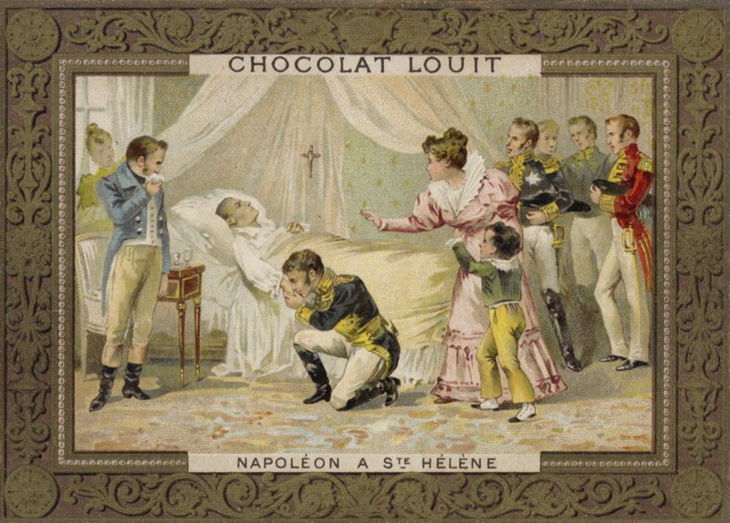 Napoleons død på St Helena, 1821 av French School
