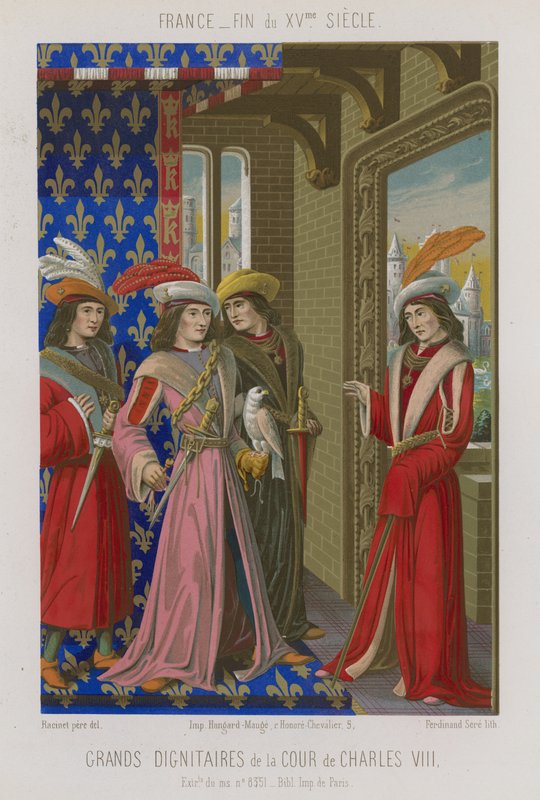 Dignitærer ved hoffet til Charles VIII av French School