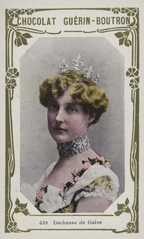 Hertuginne av Guise (farget bilde) av French School