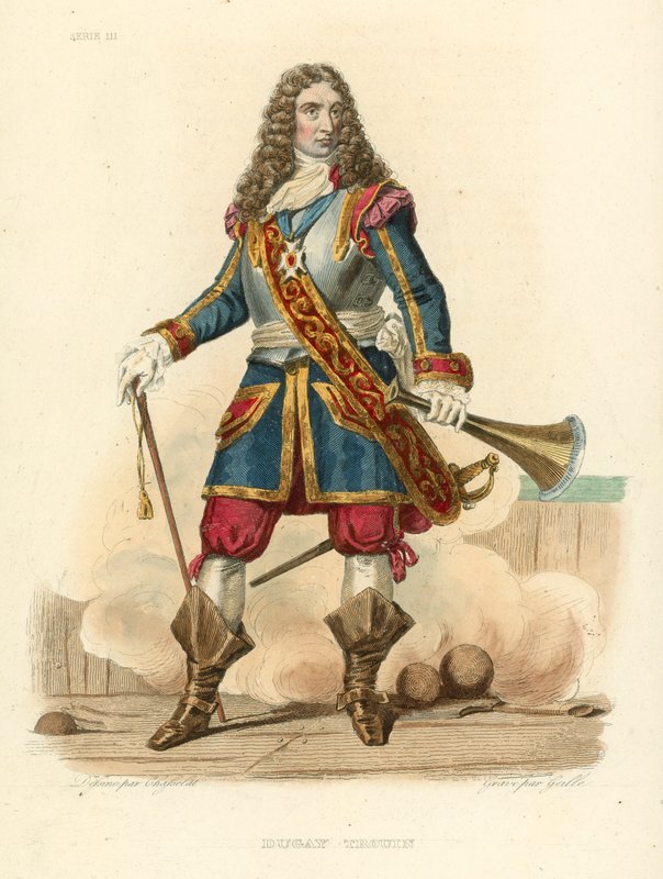 Duguay Trouin (farget gravering) av French School