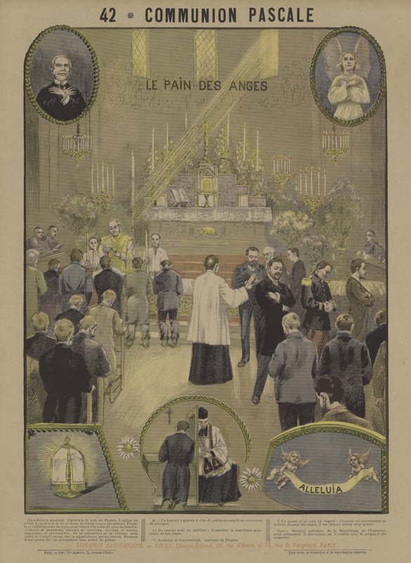 påske nattverd (farge litho) av French School