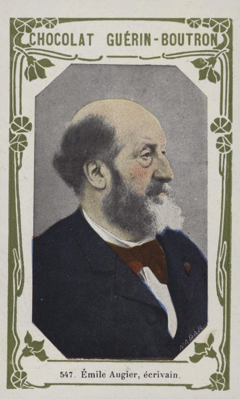 Emile Augier, forfatter (farget bilde) av French School