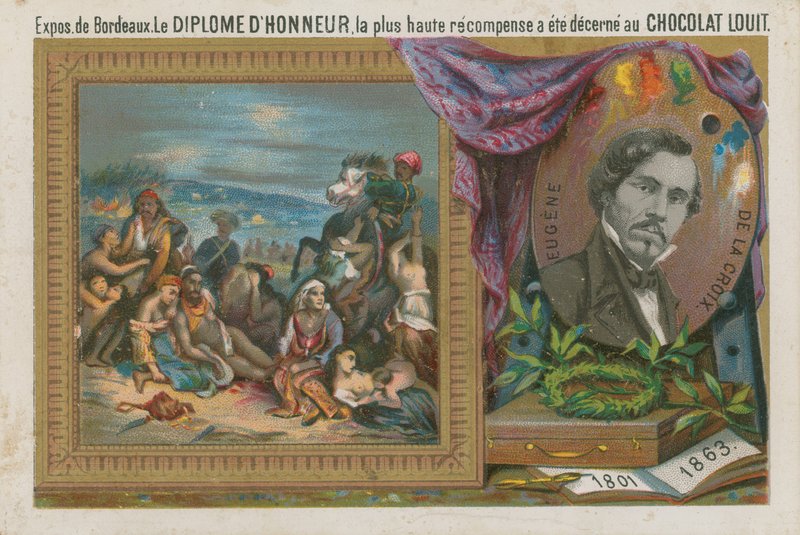 Eugene Delacroix , fransk maler fra 1800-tallet av French School
