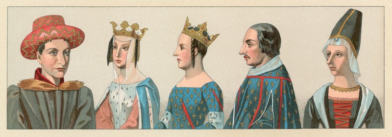 Europa middelalderdrakt av French School