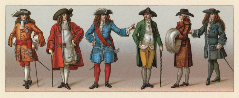 Europa XVII-XVIIIth Cent Costume av French School