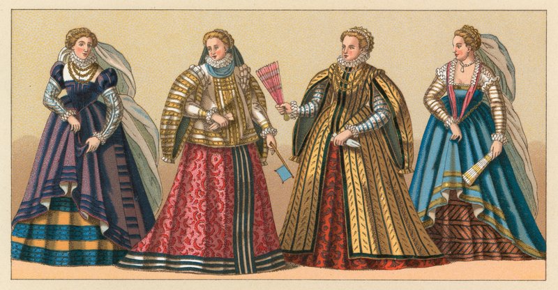 Europa XVIth Cent-kostyme av French School