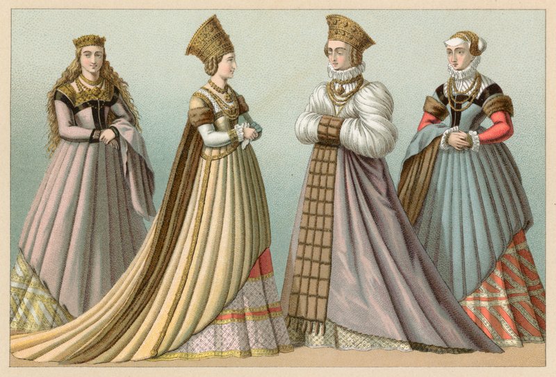 Europa XVIth Cent-kostyme av French School