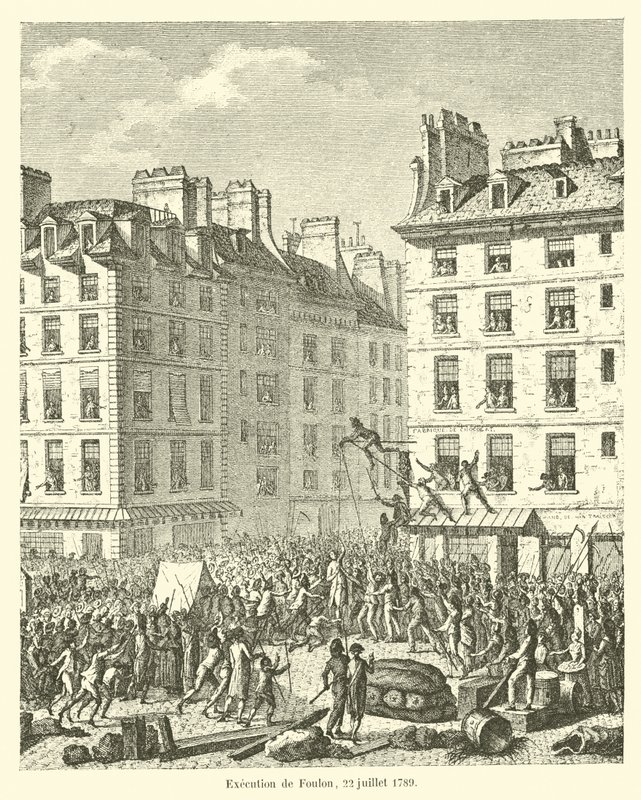 Henrettelse av Foulon, 22. juli 1789 av French School