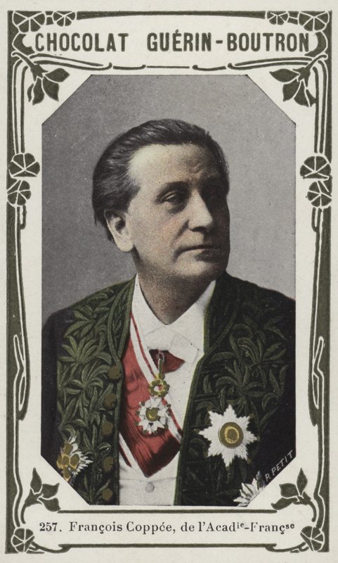 Francois Coppee, fra Academie-Francaise (farget bilde) av French School