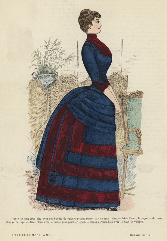 Fransk moteplate, 1885-86 av French School