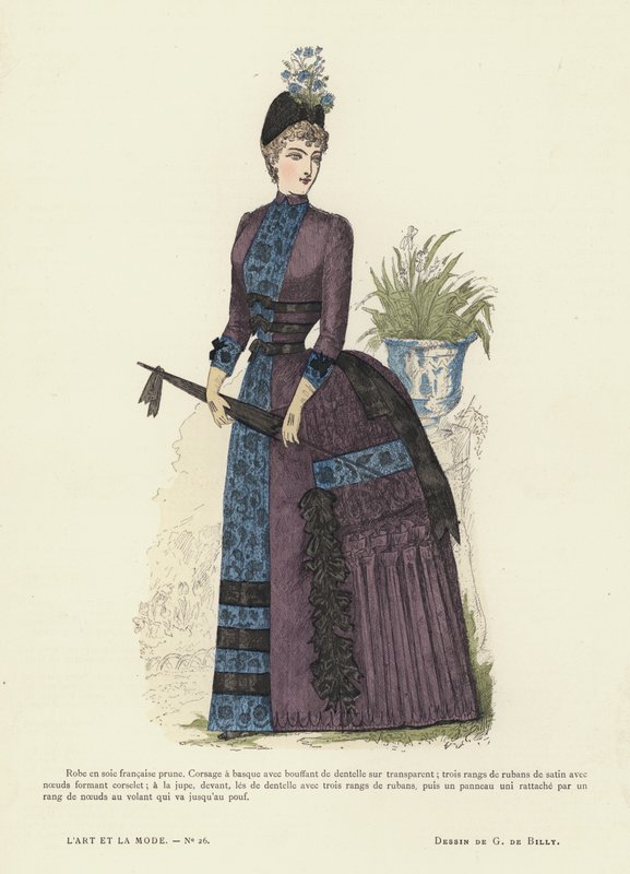 Fransk moteplate, 1885-86 av French School