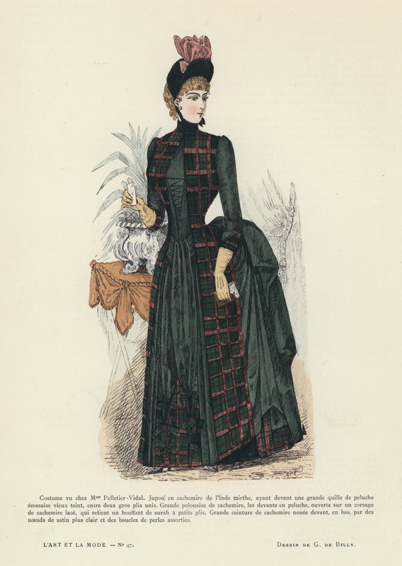 Fransk moteplate, 1885-86 av French School