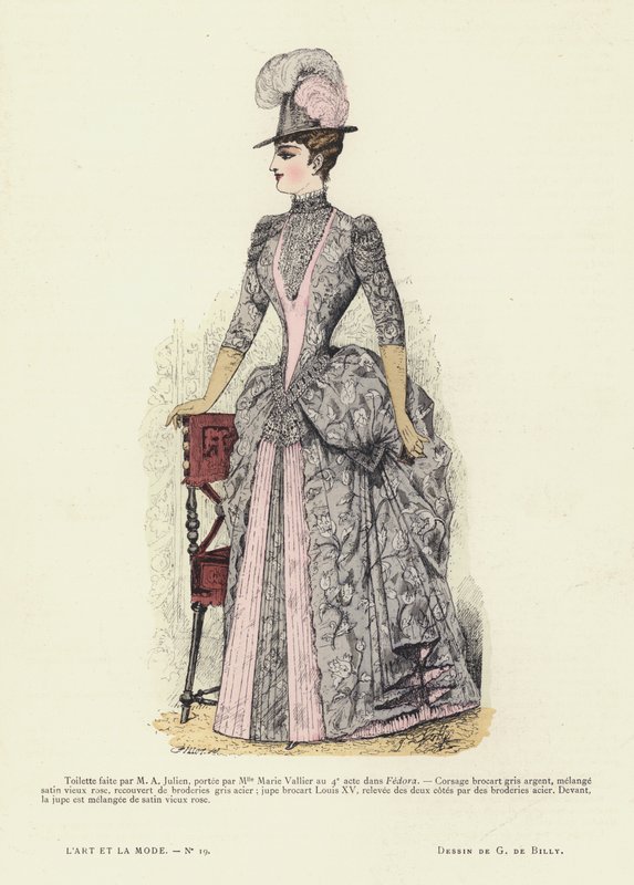 Fransk moteplate, 1885-86 av French School
