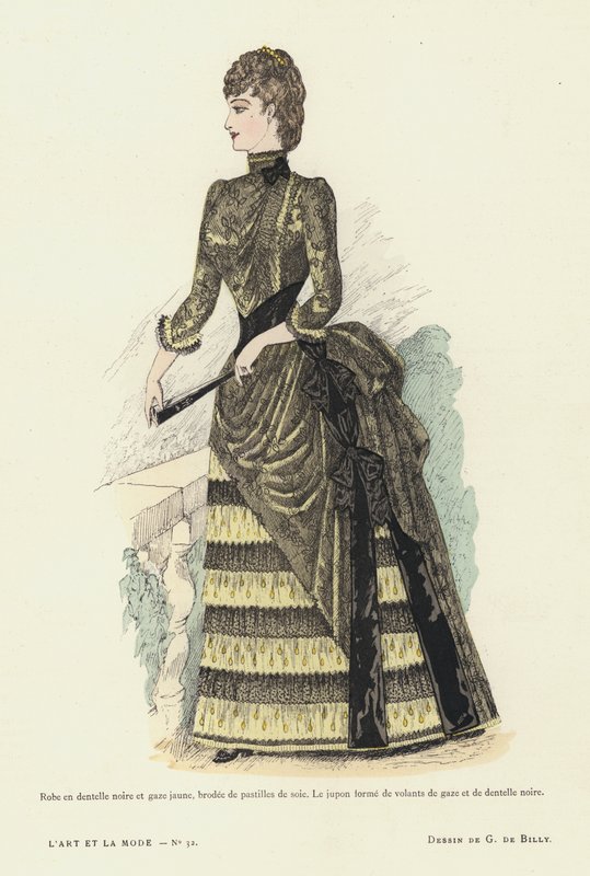 Fransk moteplate, 1885-86 av French School