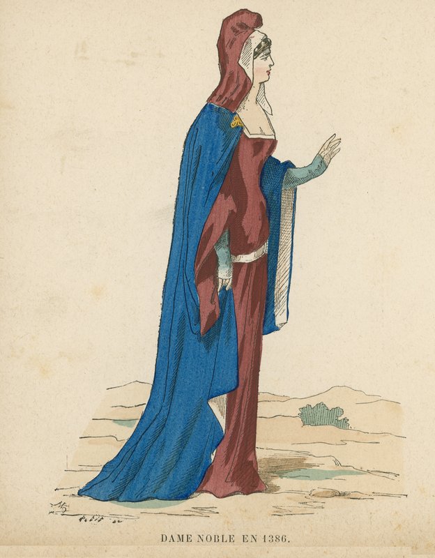 Fransk adelskvinne, 1386 av French School
