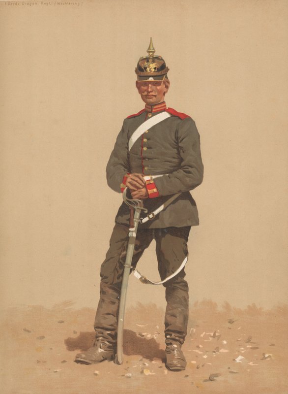 Garde Dragon, Regt, Wachtanzug av French School