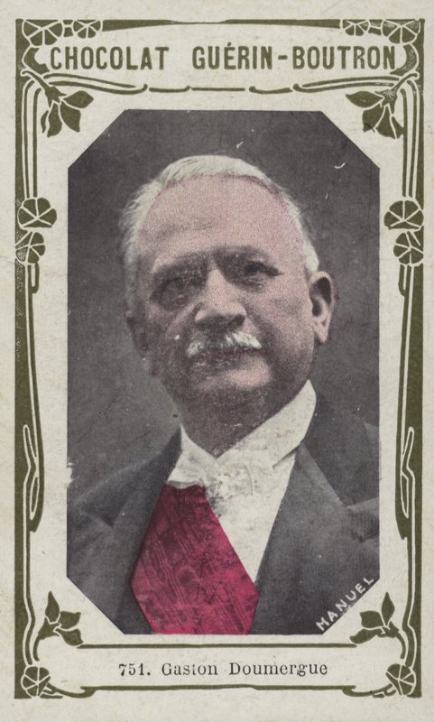 Gaston Doumergue (farget bilde) av French School