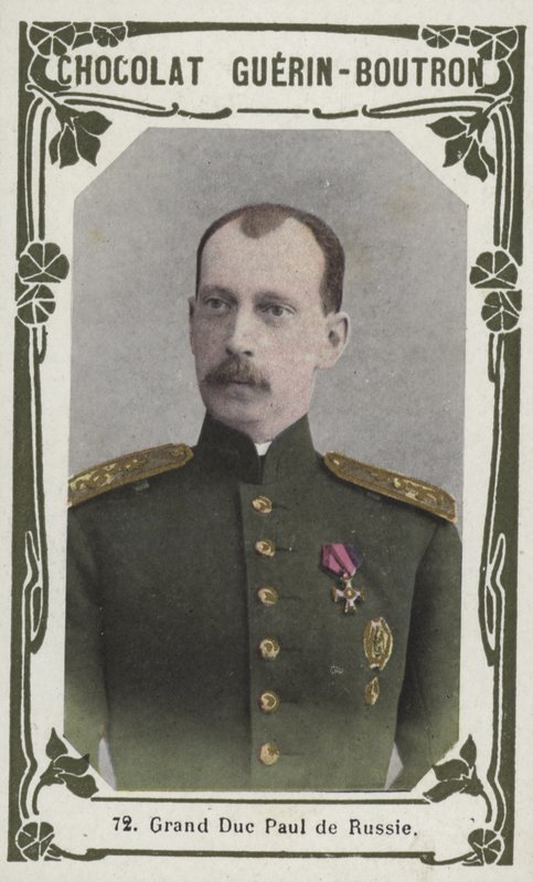 Storhertug Paul av Russland (farget bilde) av French School