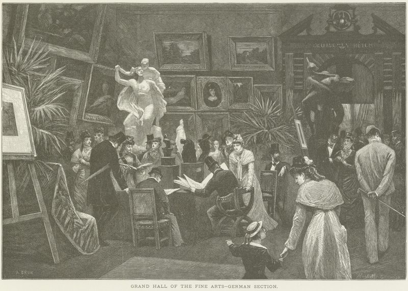 Grand Hall of the Fine Arts av French School