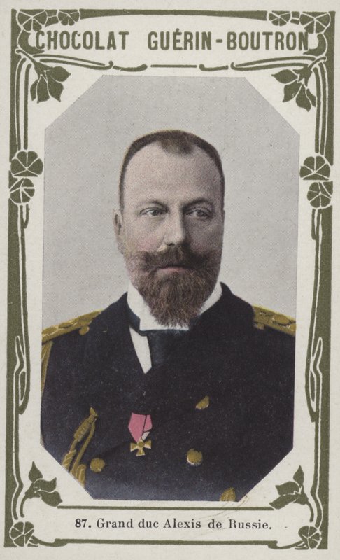 Storhertug Alexis av Russland (farget bilde) av French School