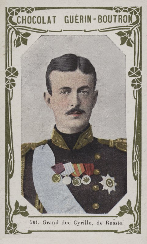 Storhertug Cyril av Russland (farget bilde) av French School