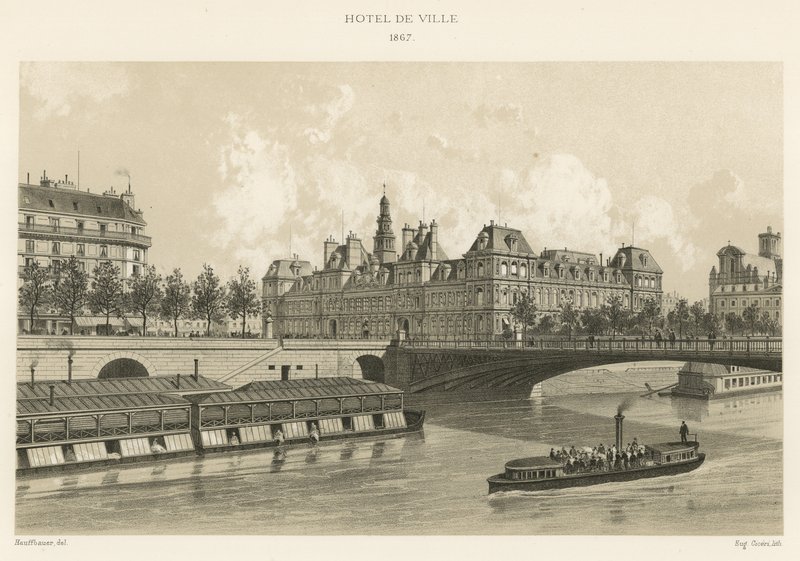 Rådhuset, 1867 av French School