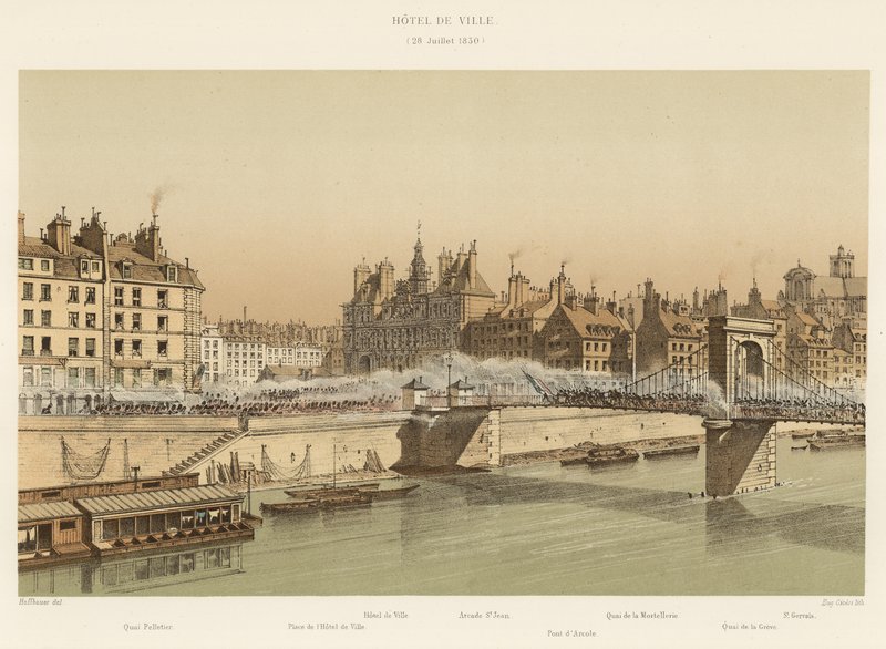 Rådhus, 28. juli 1830 av French School