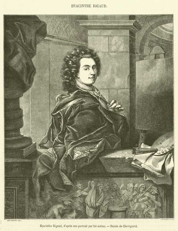 Hyacinthe Rigaud (gravering) av French School