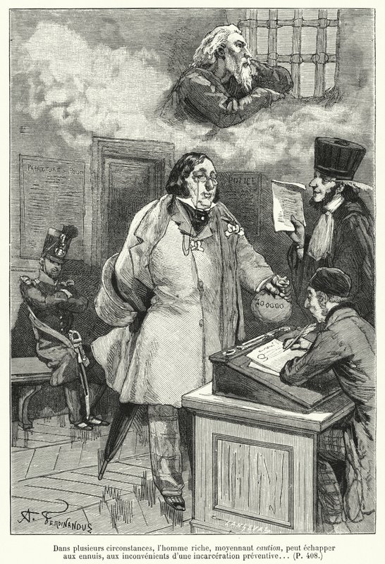 Illustrasjon for Le Juif Errant (gravering) av French School