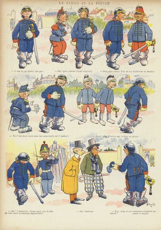 Illustrasjon for Le Rire (farge litho) av French School