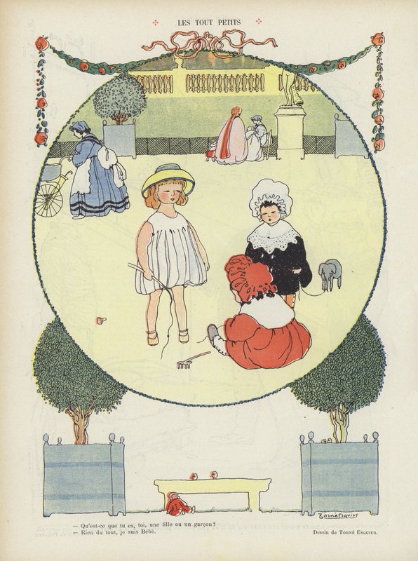 Illustrasjon for Le Rire (farge litho) av French School