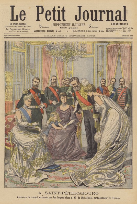 I St Petersburg (farge litho) av French School