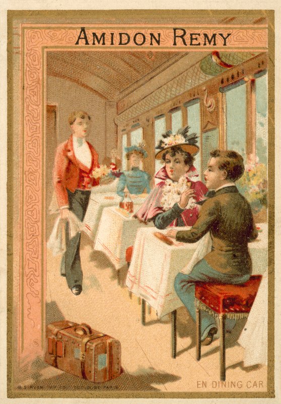 I spisevognen (chromolitho) av French School