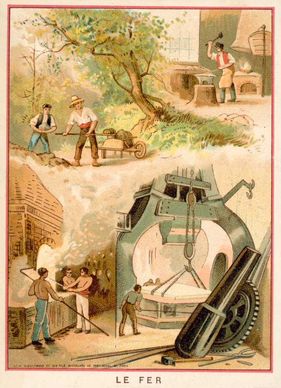 Jern (chromolitho) av French School