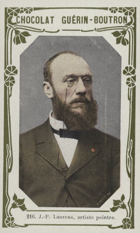 J-P Laurens, maler (farget bilde) av French School