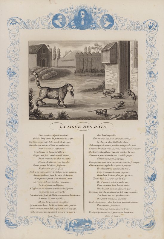 The League of Rats (farge litho) av French School
