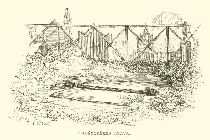 Labedoyeres grav (gravering) av French School