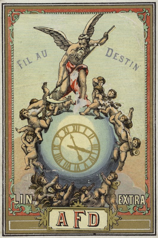 Etikett for Edge of Destiny av French School
