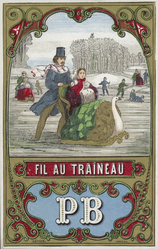 Etikett for sledetråd av French School