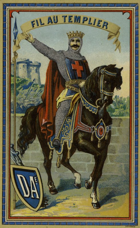 Etikett for Templar-tråd av French School