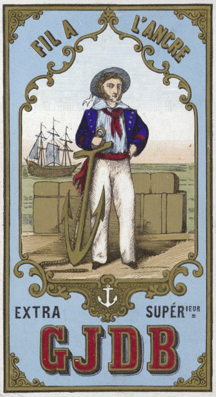 Etikett for ankertråd av French School