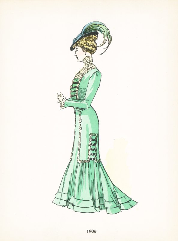 Damemote, 1906 av French School